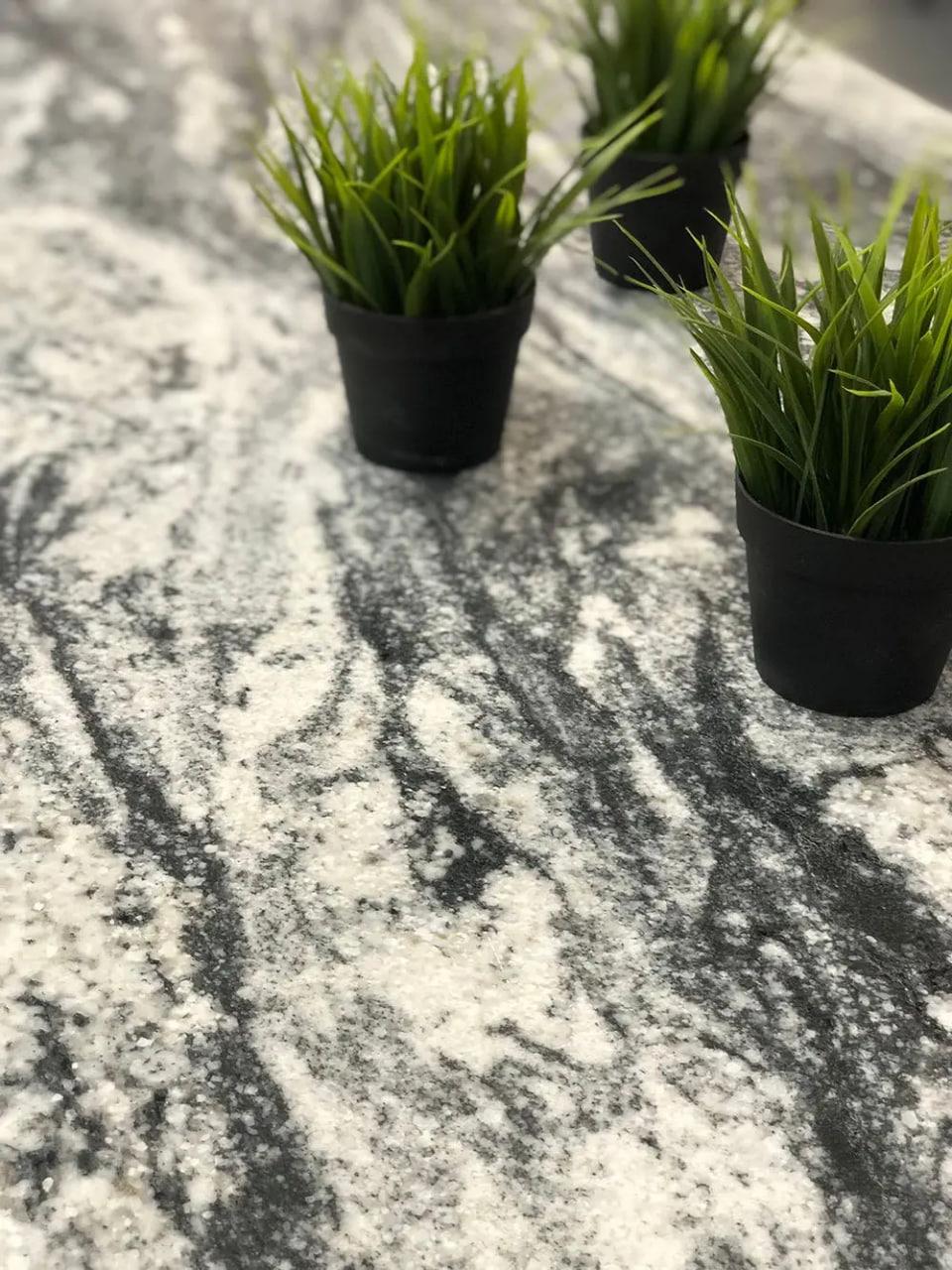 Viscon White Granite Countertop Closeup