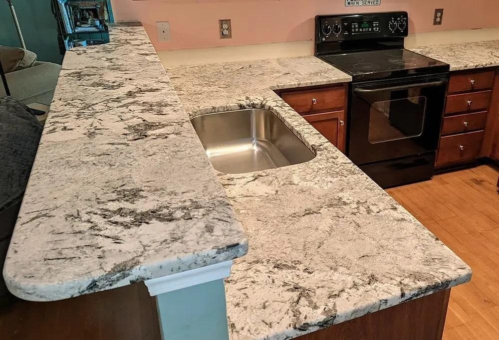 Alaska White Granite Kitchen Countertops