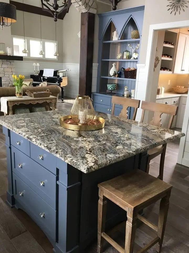 Montana Taupe Kitchen Island