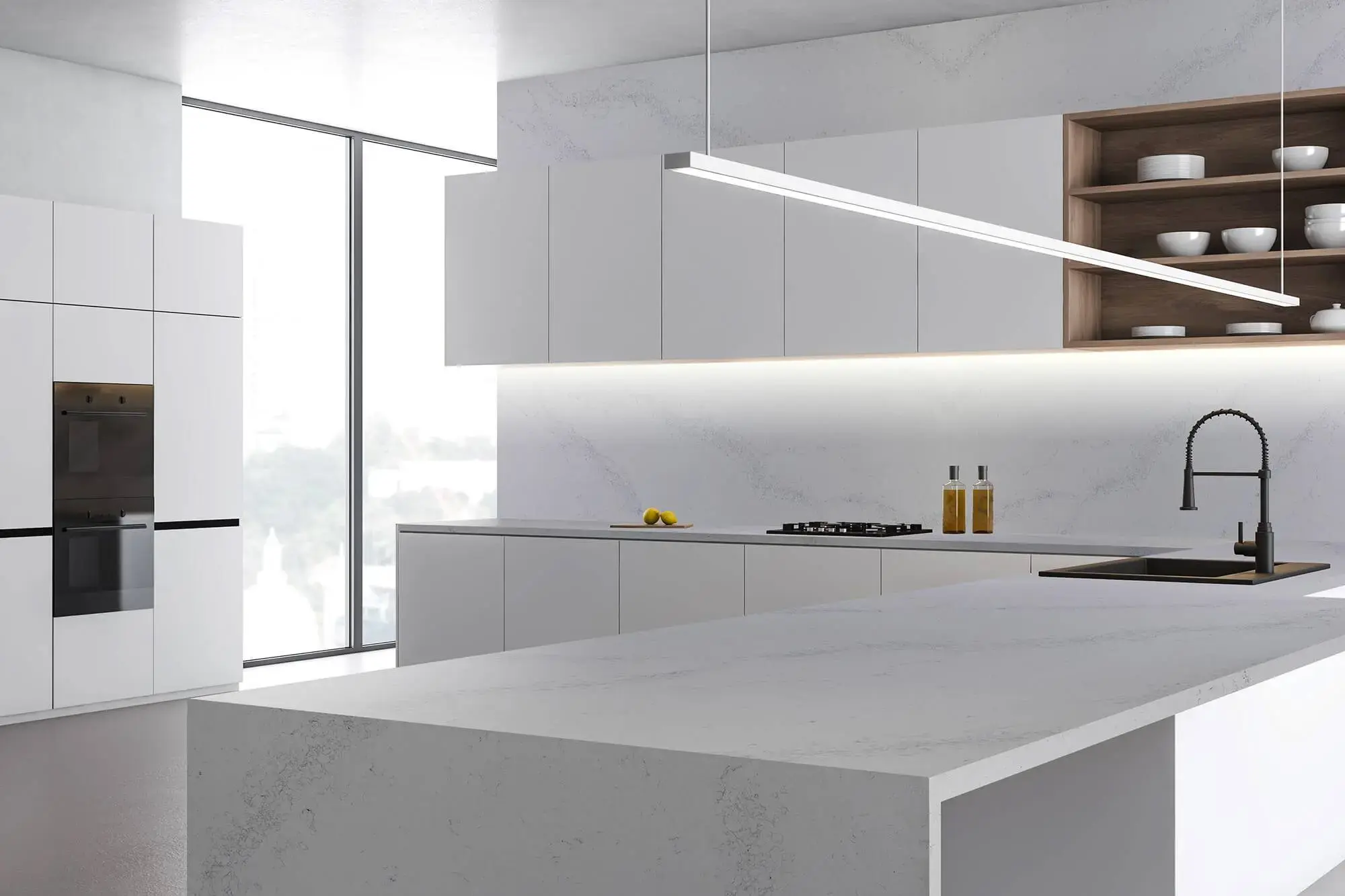 Calacatta Aria Quartz Countertops