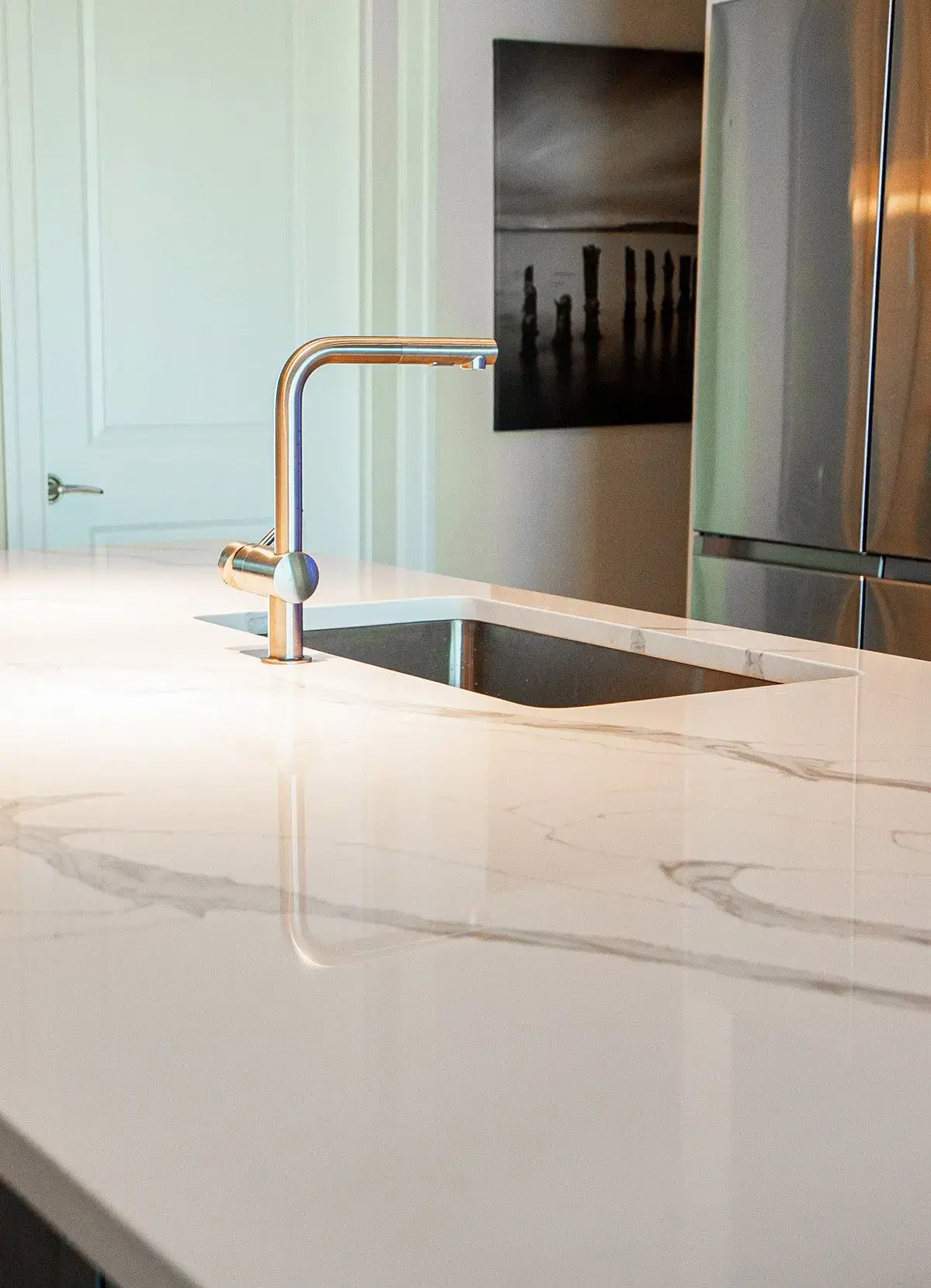 Calacatta Laza Quartz Countertops