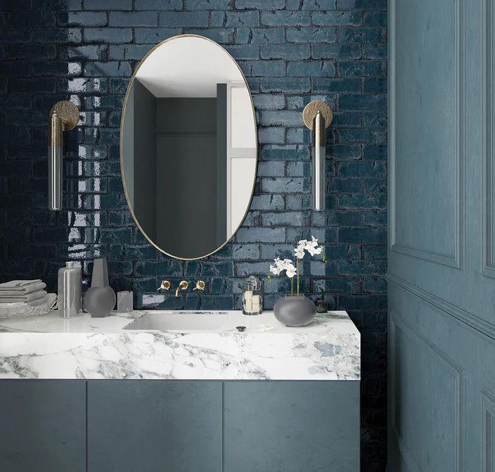 Azul Porcelain Glazed Subway Tile Image