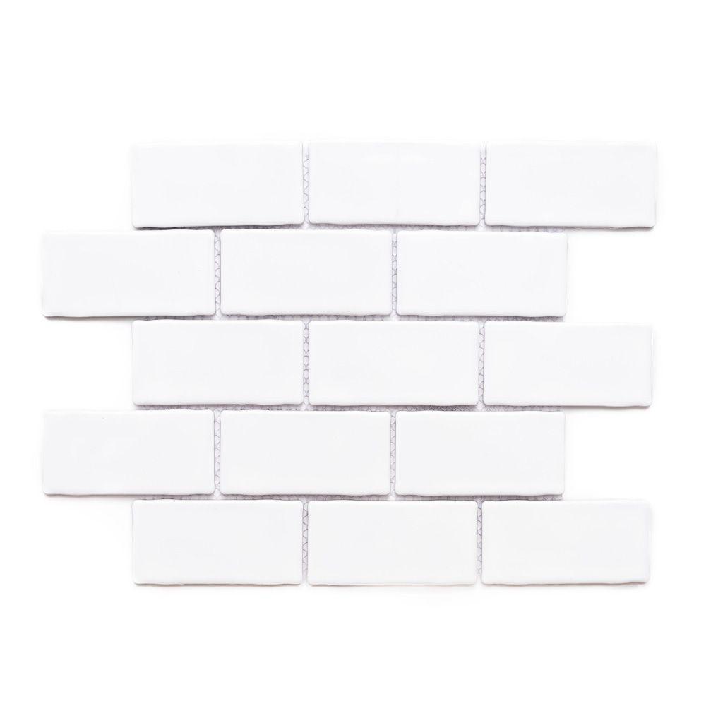 White Porcelain Subway Tile Image