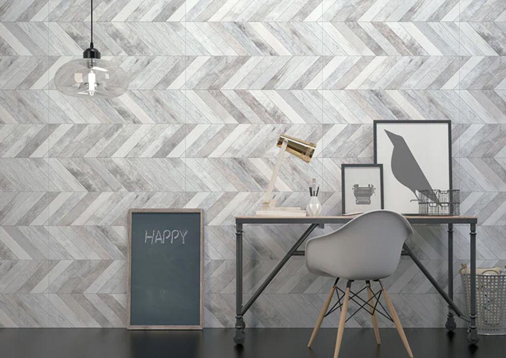 Distressed Wood Glazed Porcelain Tile Image