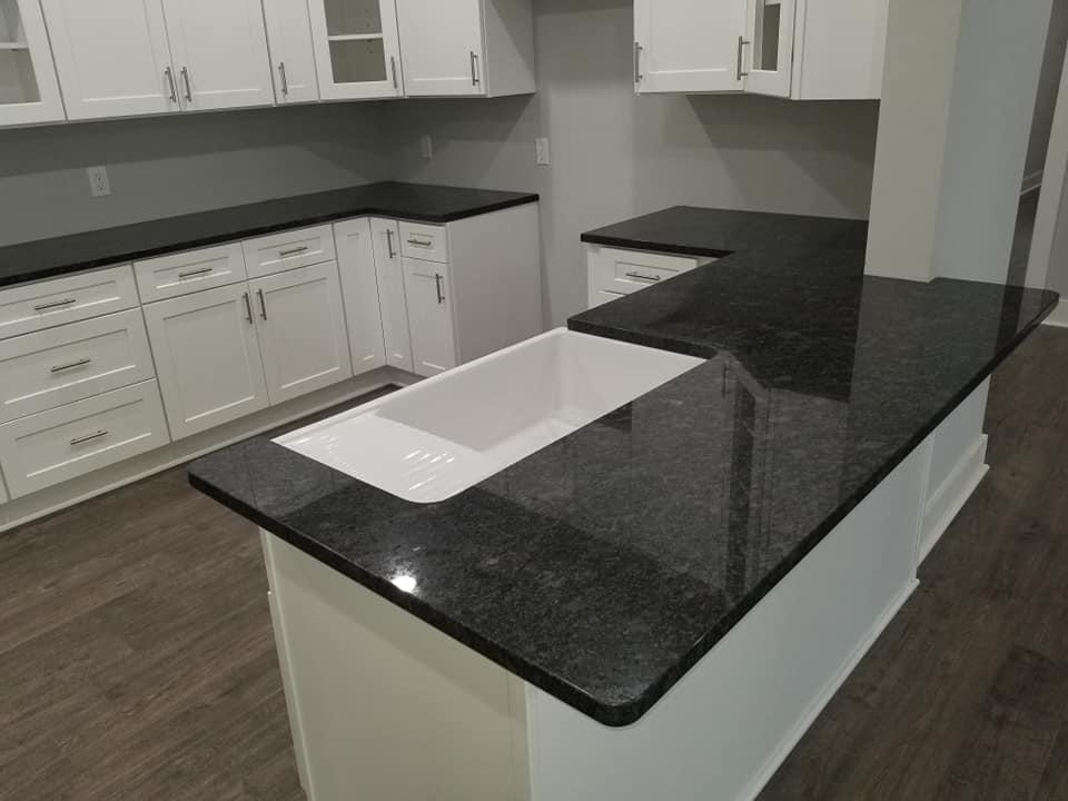 Steel Grey Granite Kitchen Countertops
